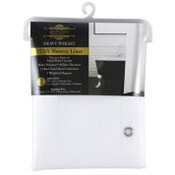 Wholesale - 70"x72" WHITE EMBOSSED PEVA SHOWER LINER, UPC: 769898264610
